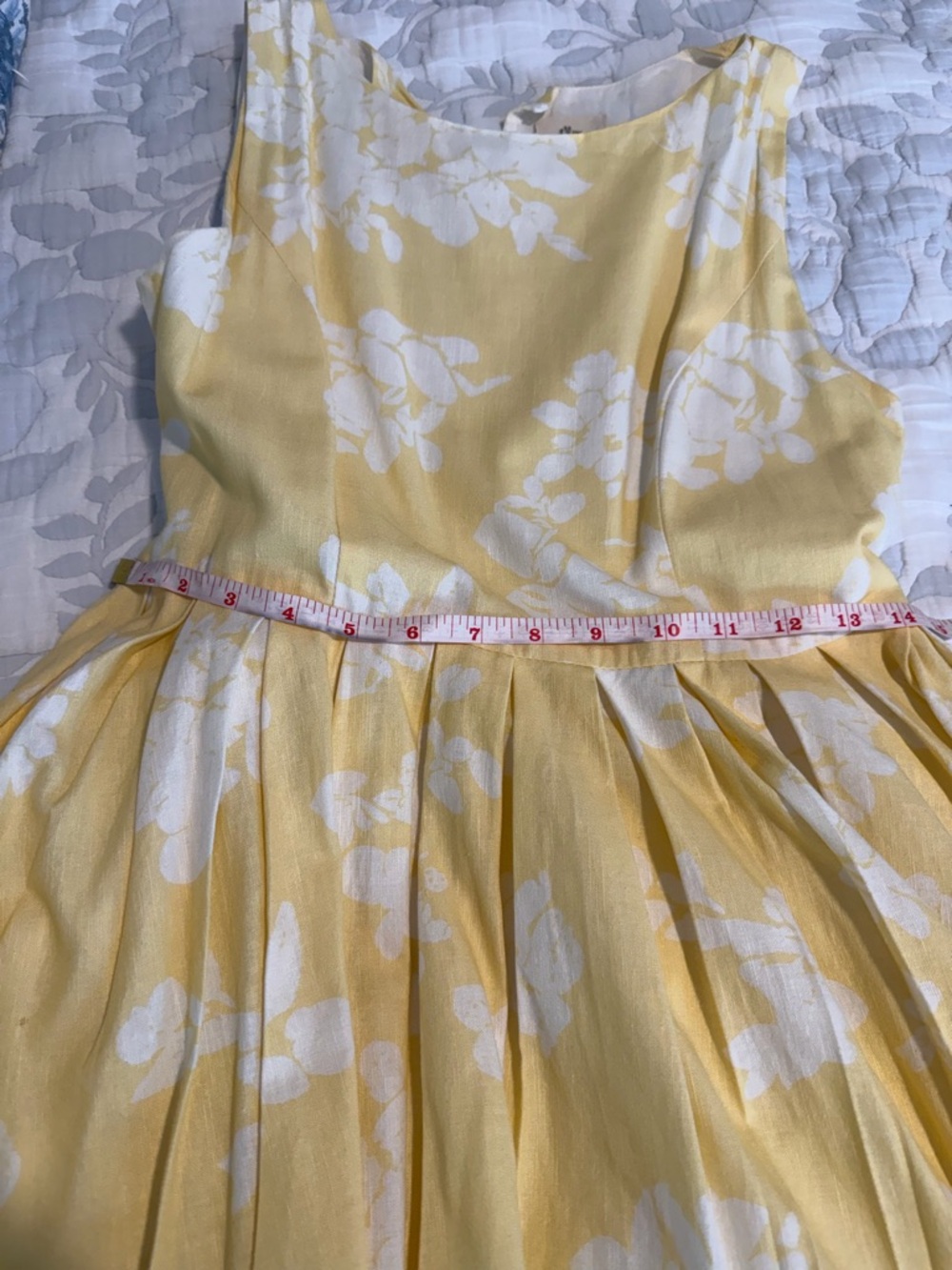 Sunny Yellow Floral Midi Dress #140 - Picture 7 of 11